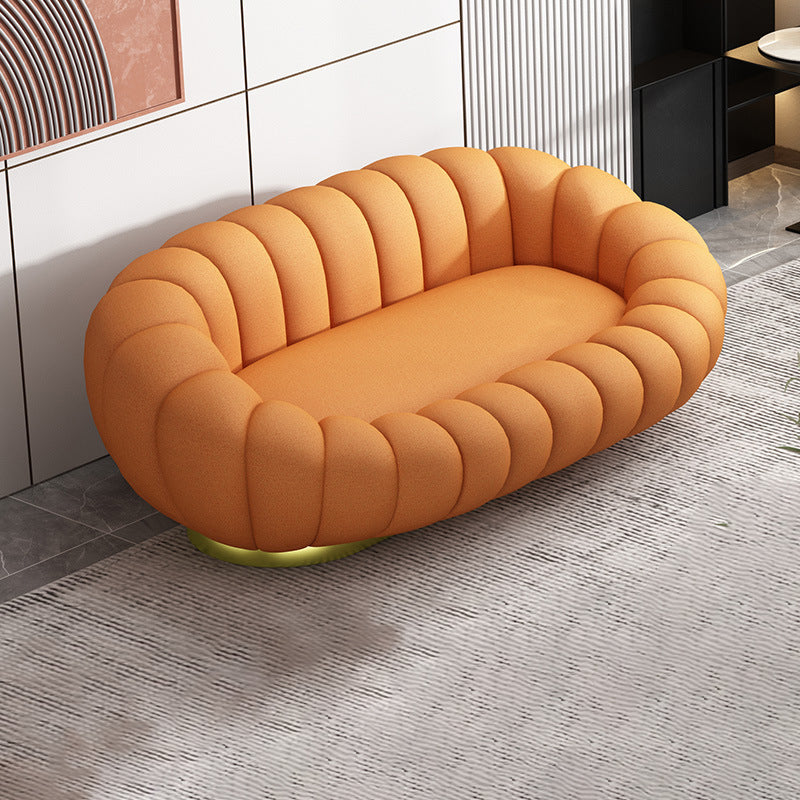 Contemporary Sofa with Swen Pillow Back 39.37" Wide for Living Room