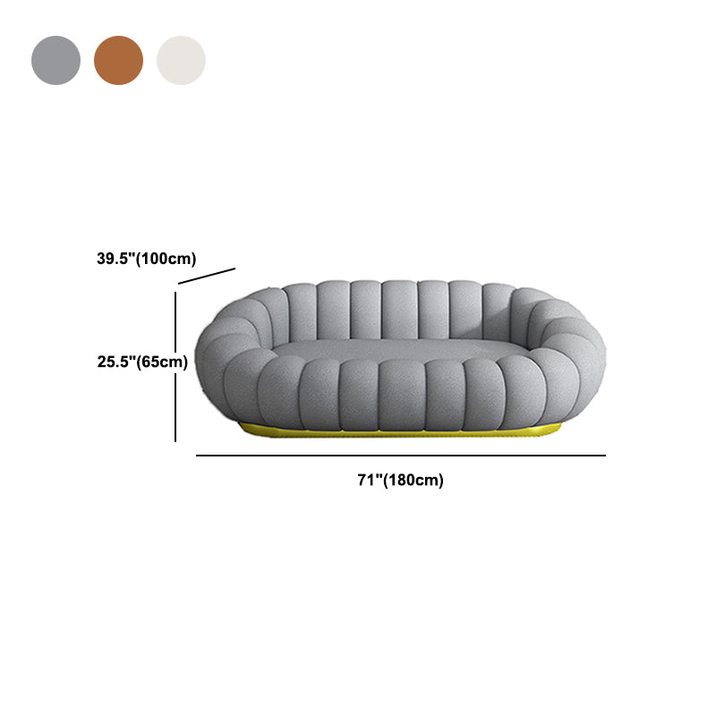 Contemporary Sofa with Swen Pillow Back 39.37" Wide for Living Room