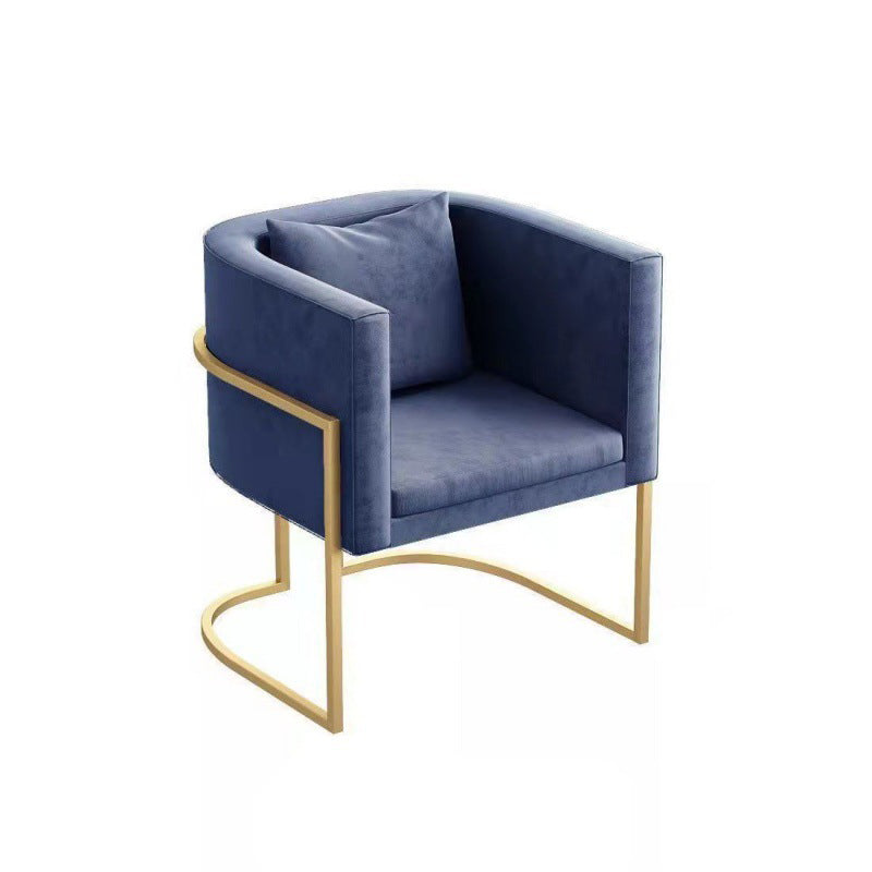 Velvet  Gold Modern Sofa Tuxedo Arm Loveseat Contemporary Style