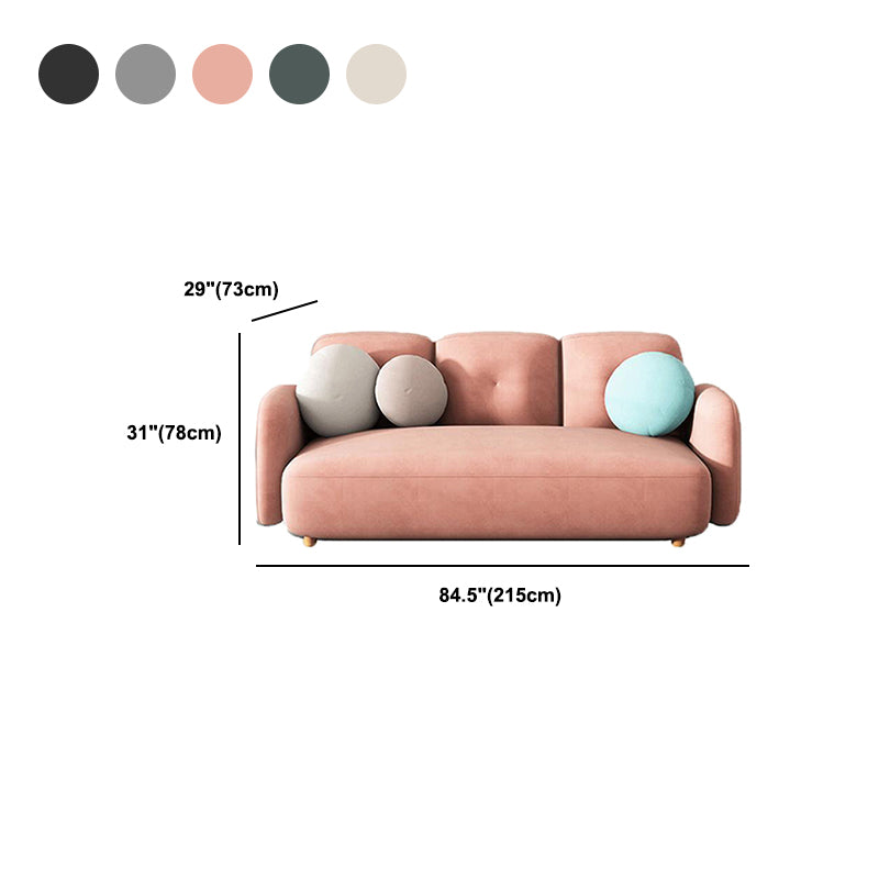 Modern Sofa with Square Arm and Tight Back for Apartment,84.65 "
