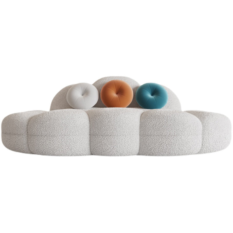 37.4" W * 28.74" H Sofa Modern Wool Armless Sofa for Living Room