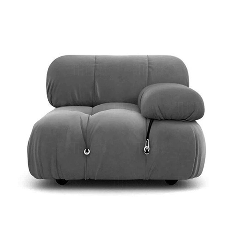 Modern Style Lamb Velvet Sofa Low Back Grey/white/orange/blue Sofa bed