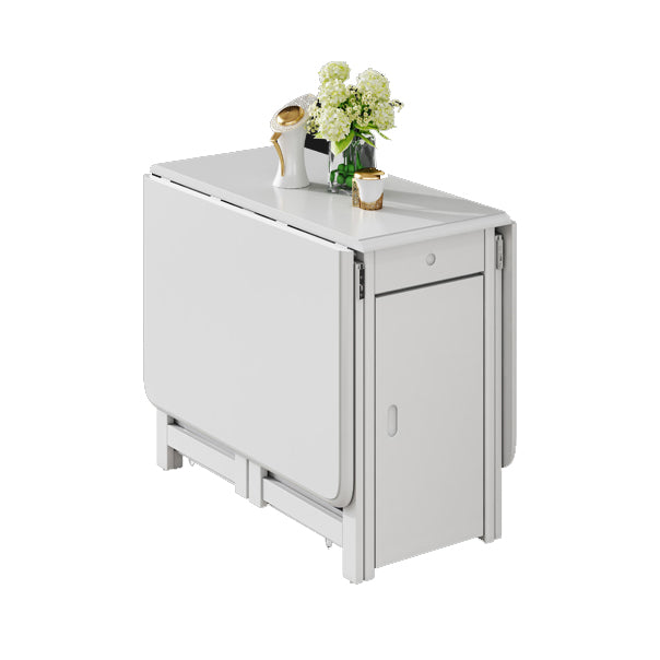 Rubberwood Solid Wood Table Mid-Century Folding Dining Table for Home (only Table)