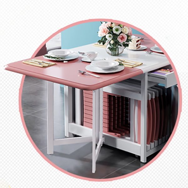 Rubberwood Solid Wood Table Mid-Century Folding Dining Table for Home (only Table)