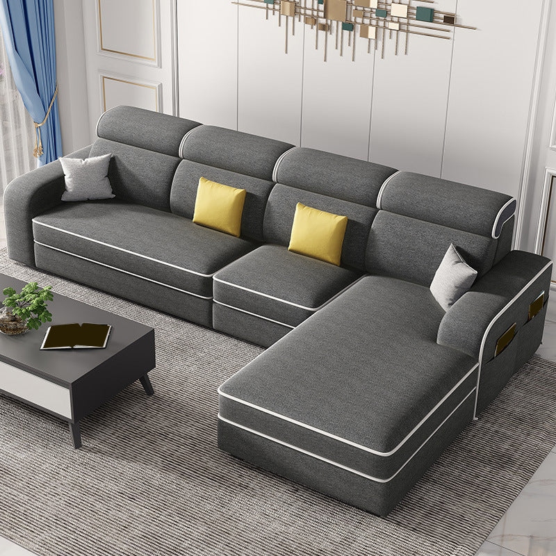 126" Square Arm Sectionals,Living Room Sectional sofa,L-Shape
