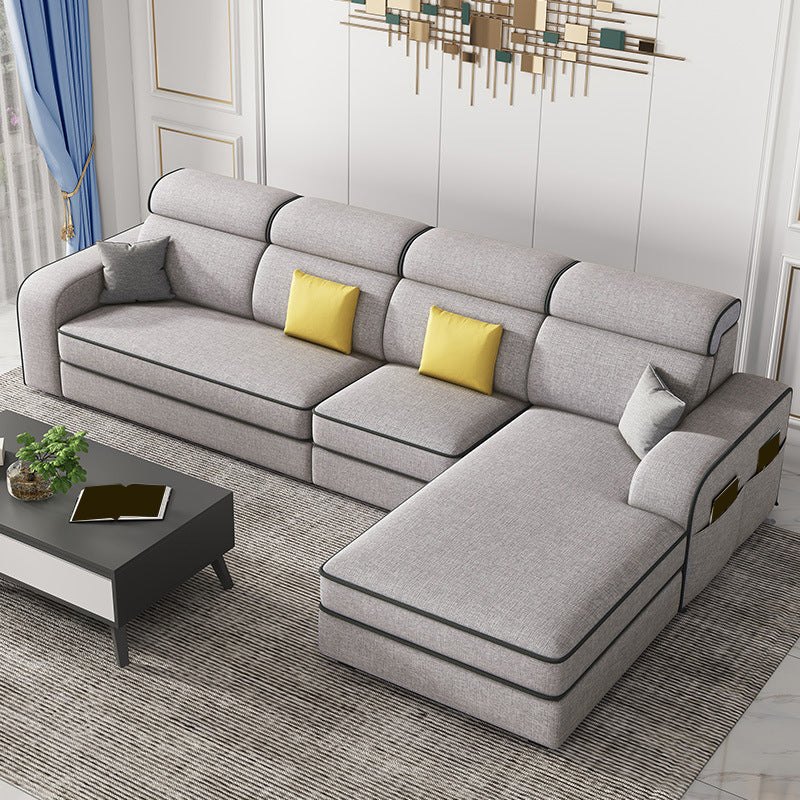 126" Square Arm Sectionals,Living Room Sectional sofa,L-Shape