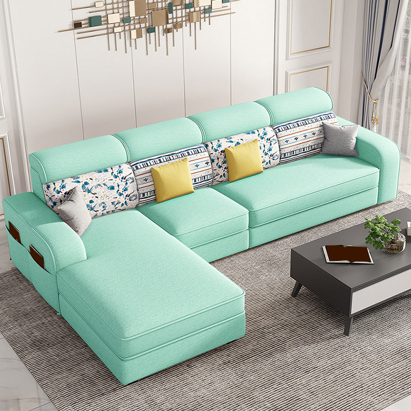 126" Square Arm Sectionals,Living Room Sectional sofa,L-Shape