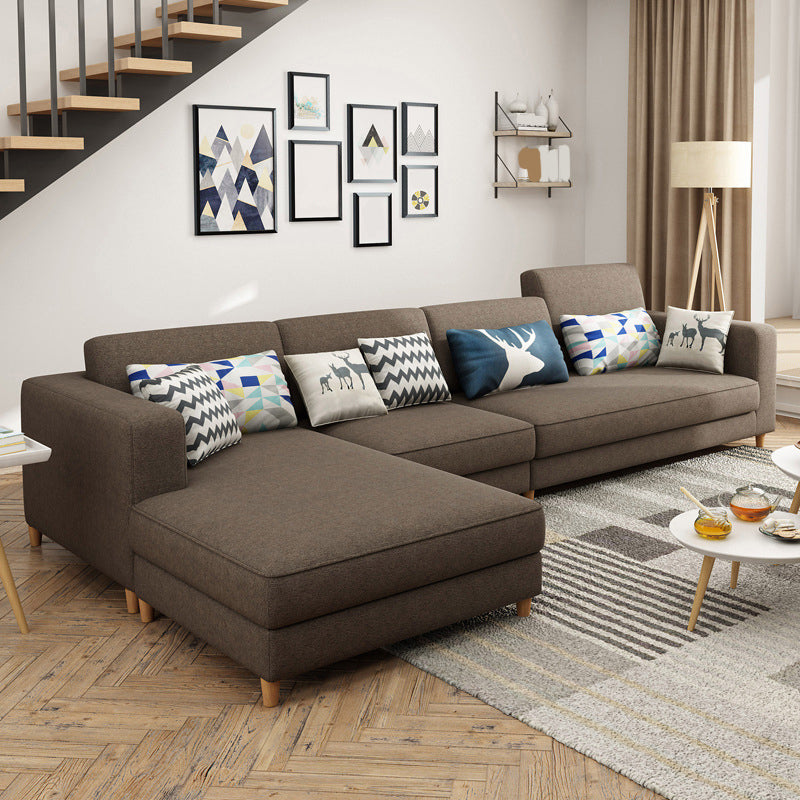 Removable Cushions,Adjustable Sectional Sofa, 67" Linen Sectional sofa