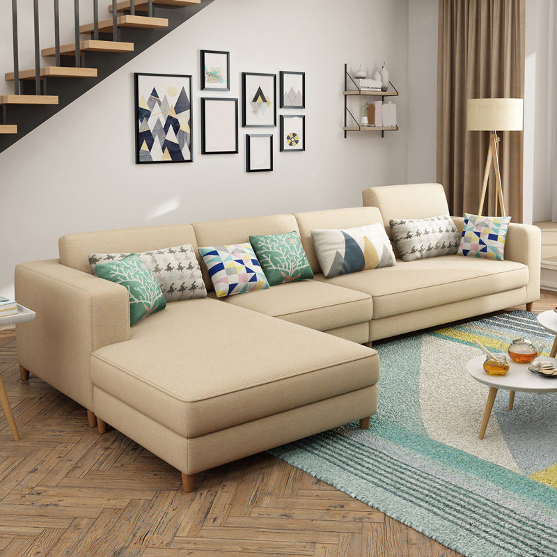 Removable Cushions,Adjustable Sectional Sofa, 67" Linen Sectional sofa