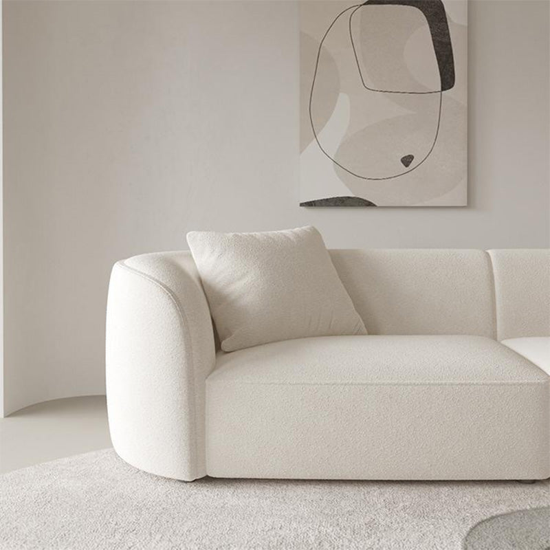 Tight Back Scandinavian Sectionals,27.5"H Wool One Arm Sectionals