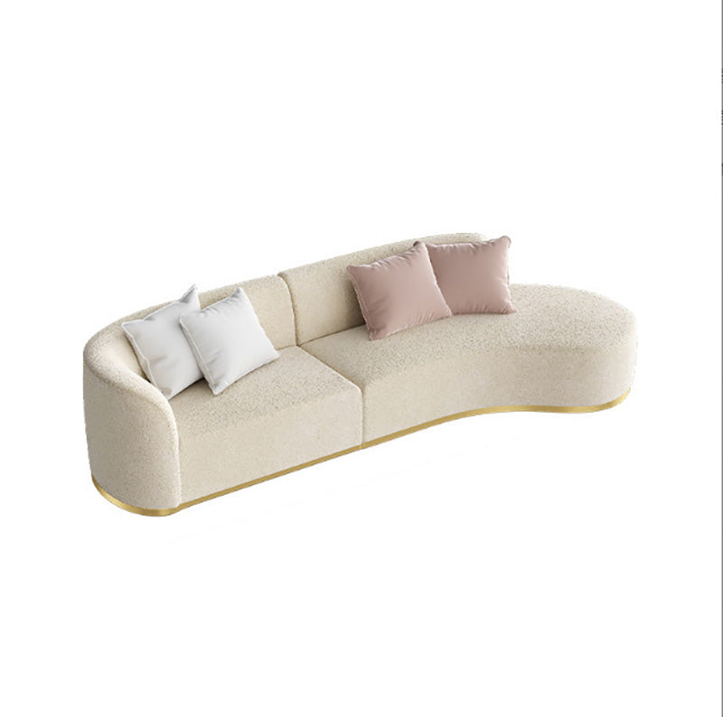 Tight Back Scandinavian Sectionals,27.5"H Wool One Arm Sectionals