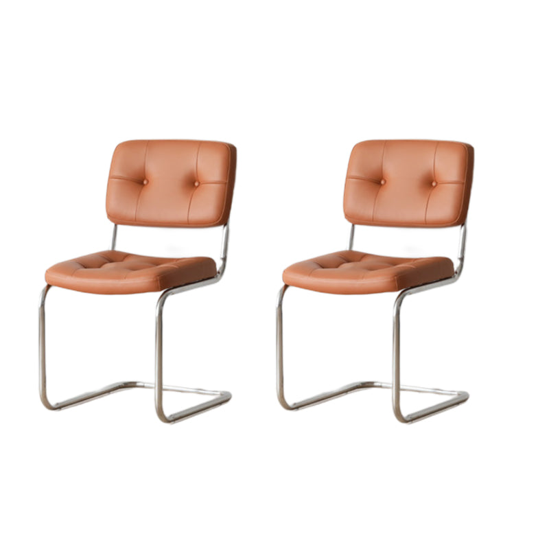 16.54" Wide Scandinavian Style Single Sofa Chair Fixed Backed Armless Chair