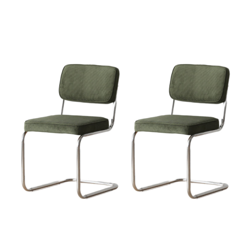 16.54" Wide Scandinavian Style Single Sofa Chair Fixed Backed Armless Chair