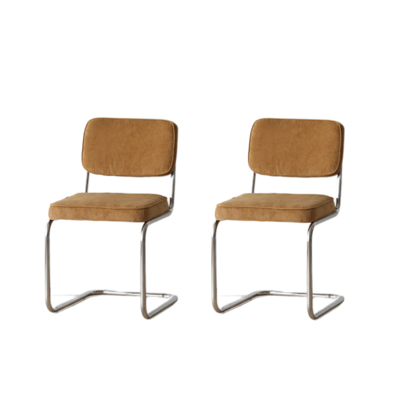 16.54" Wide Scandinavian Style Single Sofa Chair Fixed Backed Armless Chair