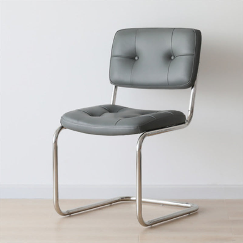 16.54" Wide Scandinavian Style Single Sofa Chair Fixed Backed Armless Chair