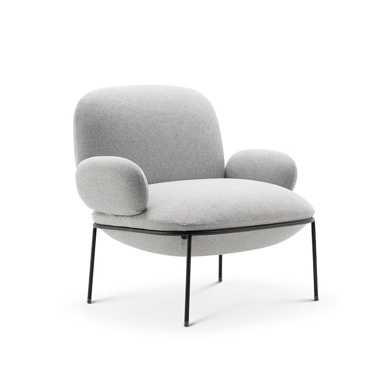 Contemporary 32.3"Wide Velvet Fixed Back Sponge 4 Legs Arm Chair