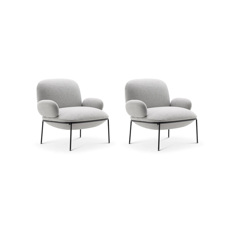 Contemporary 32.3"Wide Velvet Fixed Back Sponge 4 Legs Arm Chair