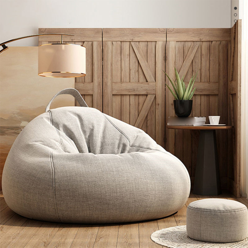 Scandinavian Armless Side Chair With Loose Cover Side Chair for Bedroom and Living Room