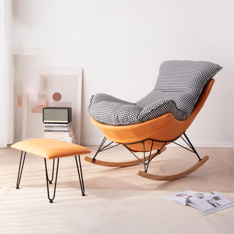 Modern Rocking Chair Solid Wood Rocker Chair with Light Legs