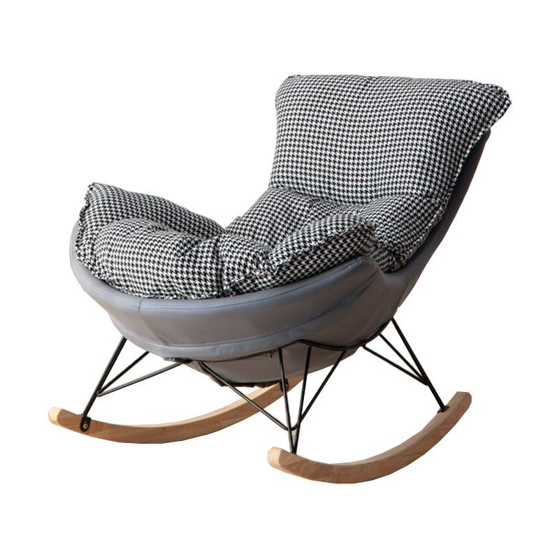 Modern Rocking Chair Solid Wood Rocker Chair with Light Legs