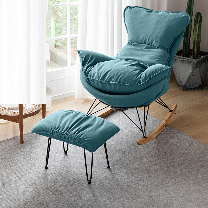 Modern Rocking Chair Solid Wood Rocker Chair with Light Legs