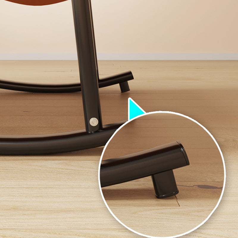 Contemporary Rocking Chair Wing Back Rocker Chair with Seat Cushion