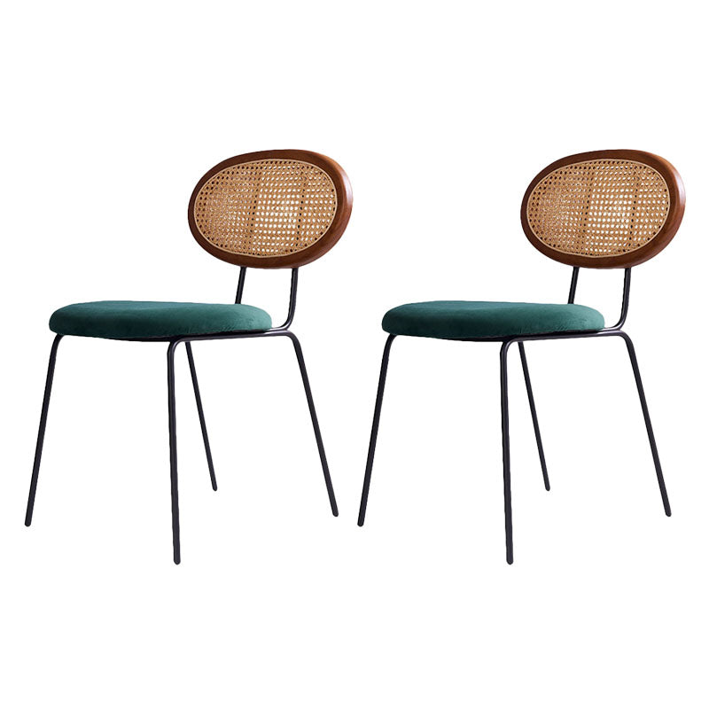 Fabric Dining Chairs Industrial Style Open Back Dining Side Chair