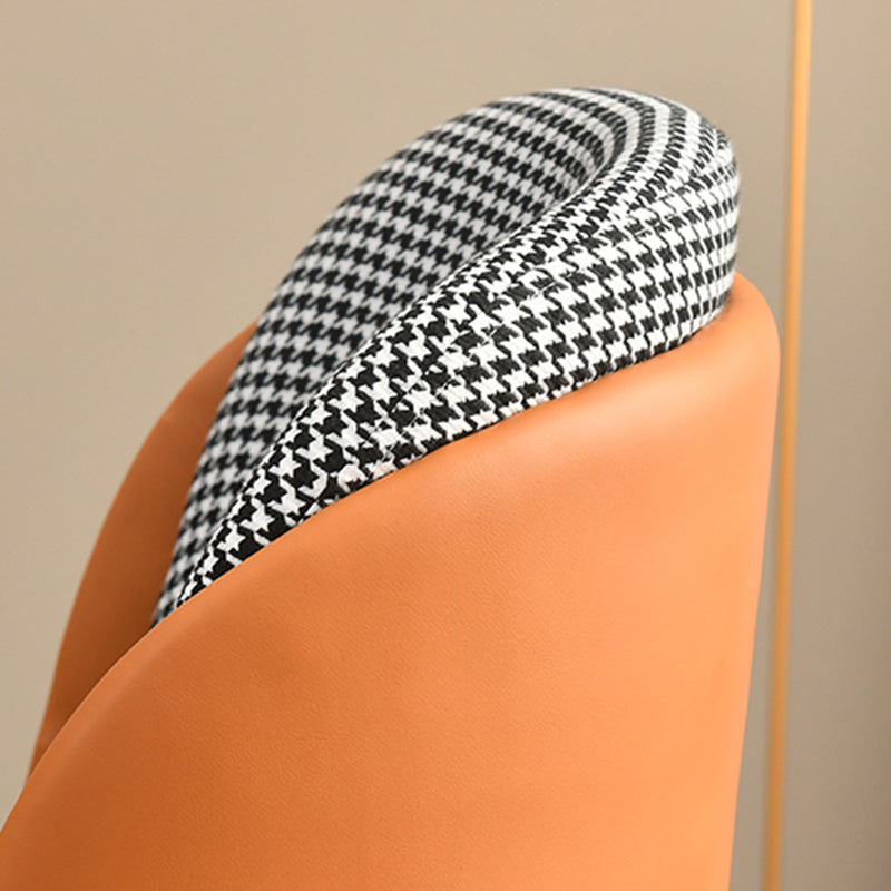 Upholstered Dining Chairs Nordic Style Armless Solid Back Chairs  for Home