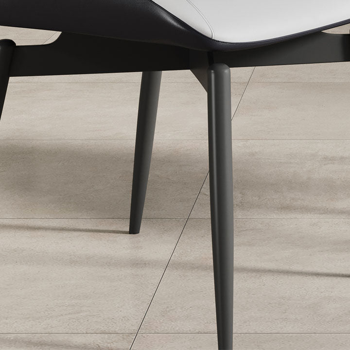 Contemporary Kitchen Arm Chairs Wingback Side Side Chair with Metal Legs