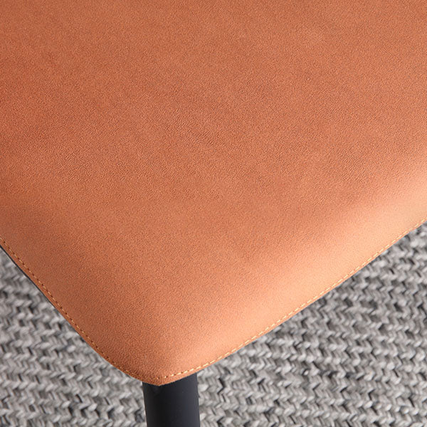 Contemporary Kitchen Chair Dining Open Back Arm Side Chairs with Metal Legs