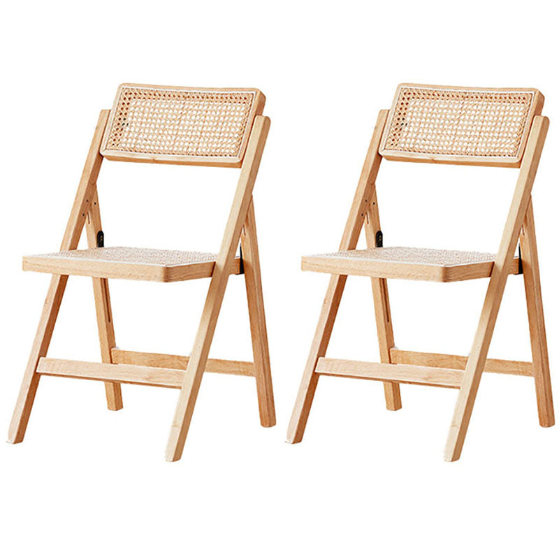 Contemporary Kitchen Chairs Dining Open Back Armless Side Chairs with Wooden Legs