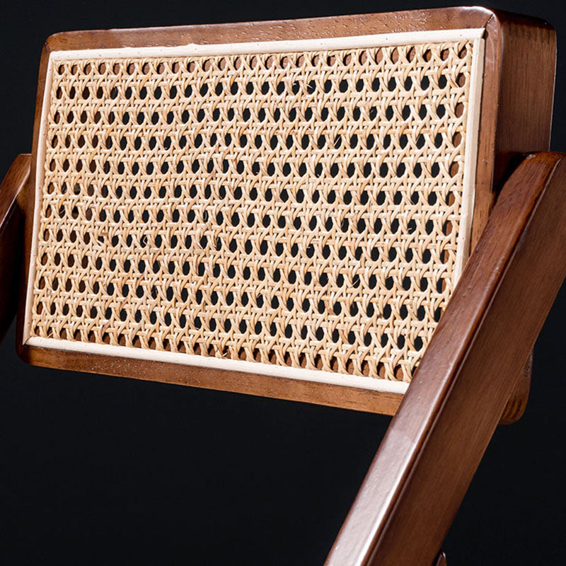 Contemporary Kitchen Chairs Dining Open Back Armless Side Chairs with Wooden Legs