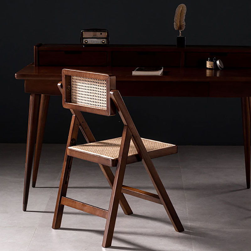 Contemporary Kitchen Chairs Dining Open Back Armless Side Chairs with Wooden Legs