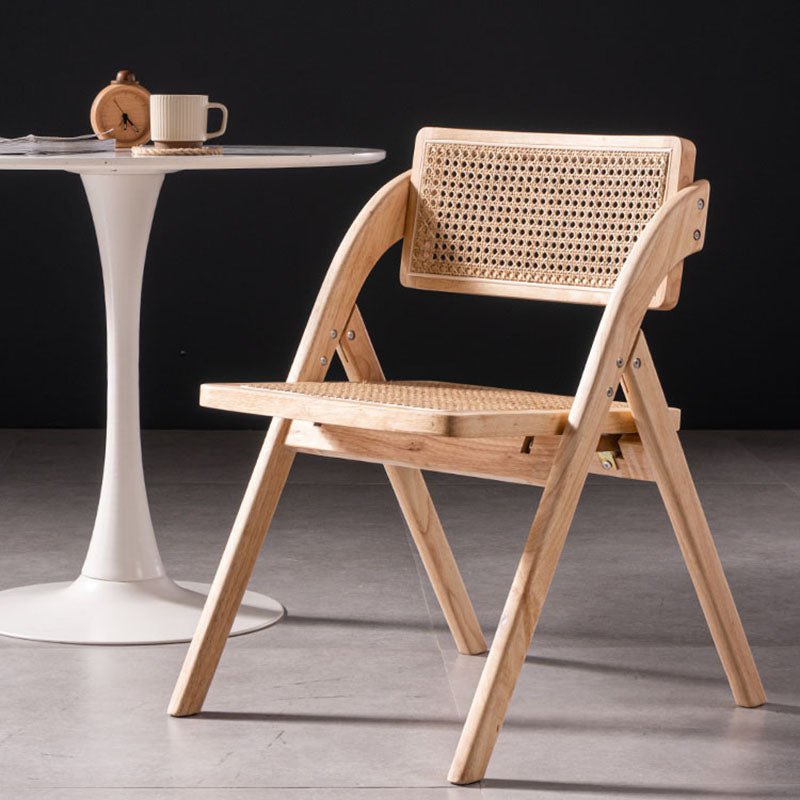 Contemporary Kitchen Chairs Dining Open Back Armless Side Chair with Wooden Legs