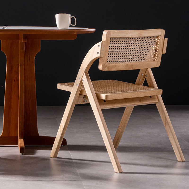 Contemporary Kitchen Chairs Dining Open Back Armless Side Chair with Wooden Legs