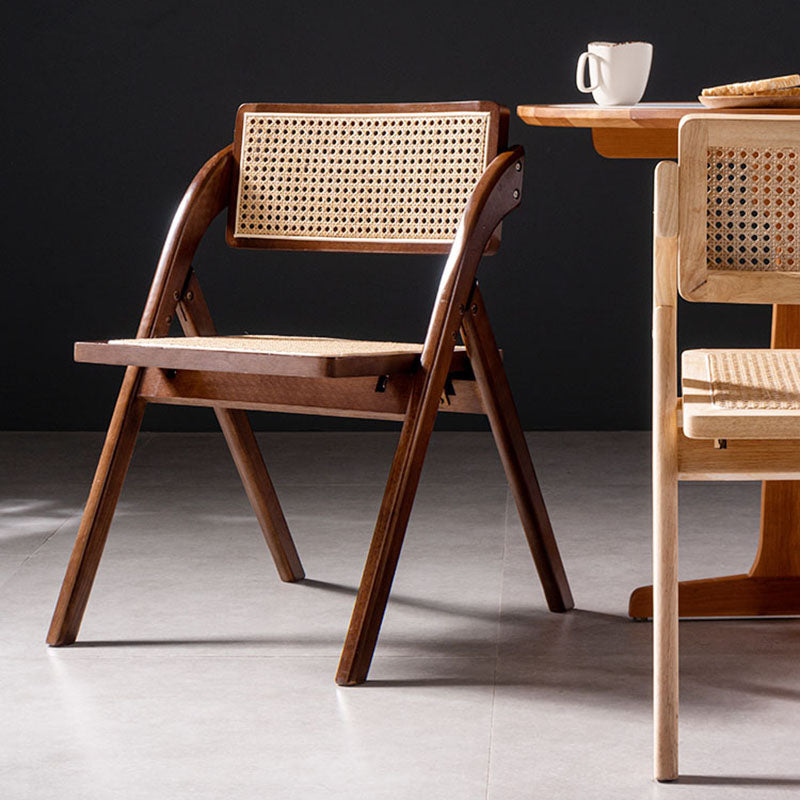 Contemporary Kitchen Chairs Dining Open Back Armless Side Chair with Wooden Legs