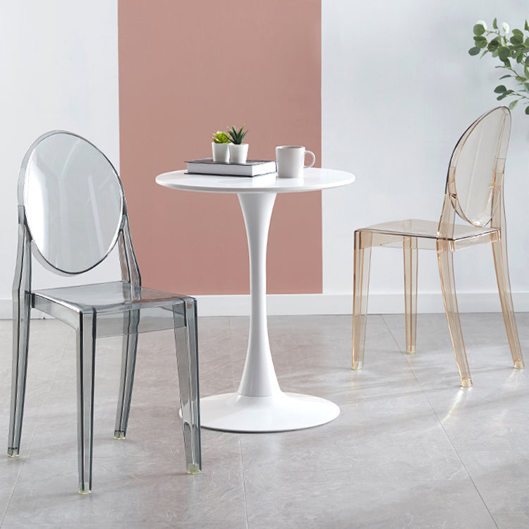 King Louis Back Chair Scandinavian Acrylic Dining Kitchen Room Armchair