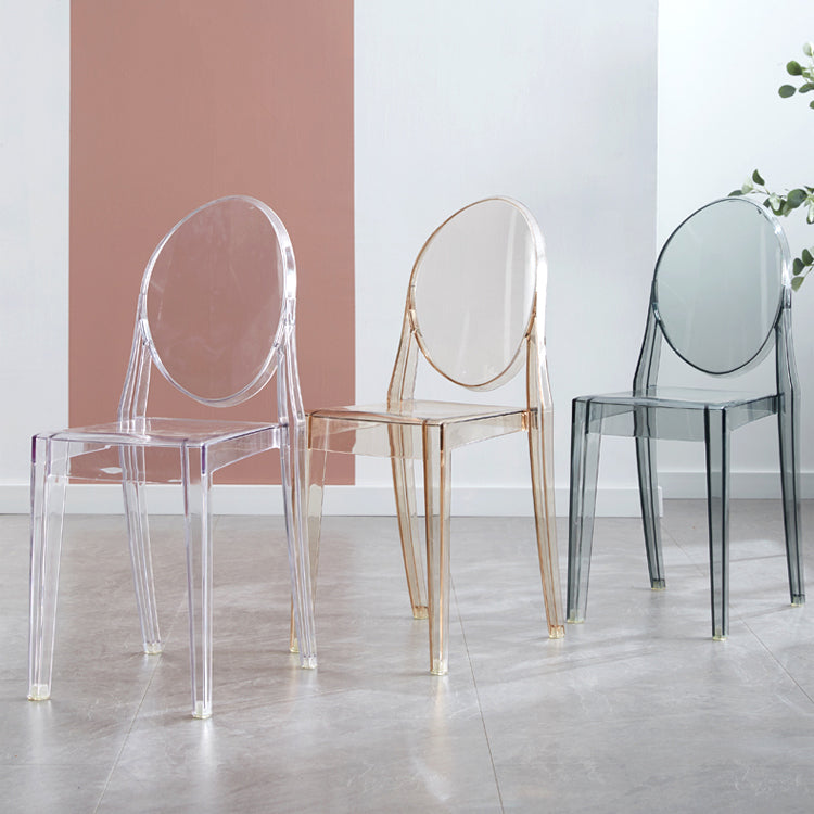 King Louis Back Chair Scandinavian Acrylic Dining Kitchen Room Armchair