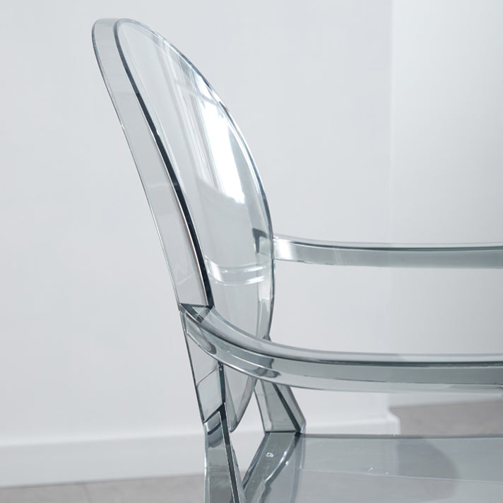 King Louis Back Chair Scandinavian Acrylic Dining Kitchen Room Armchair