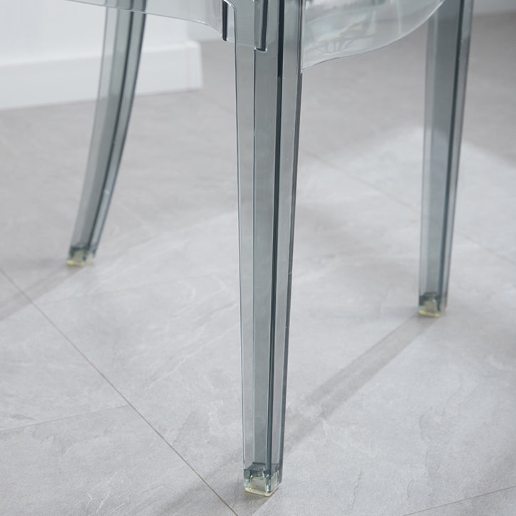 King Louis Back Chair Scandinavian Acrylic Dining Kitchen Room Armchair