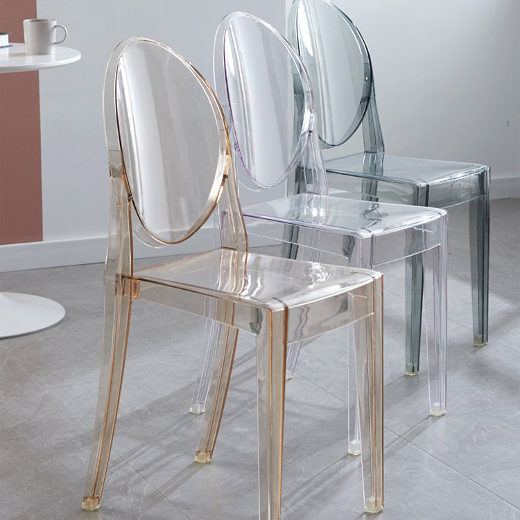 King Louis Back Chair Scandinavian Acrylic Dining Kitchen Room Armchair