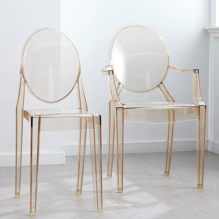 King Louis Back Chair Scandinavian Acrylic Dining Kitchen Room Armchair
