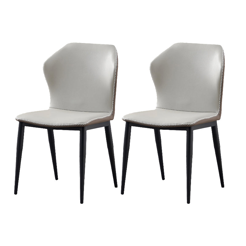 Wingback Chair Metal Industrial Kitchen Dining Room Side Chair