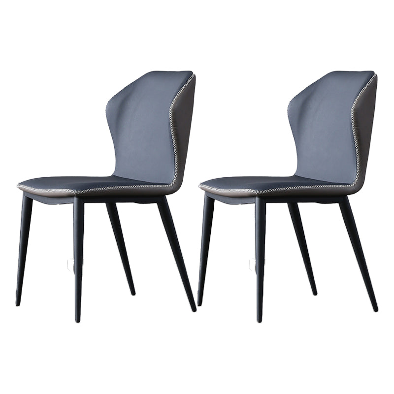 Wingback Chair Metal Industrial Kitchen Dining Room Side Chair