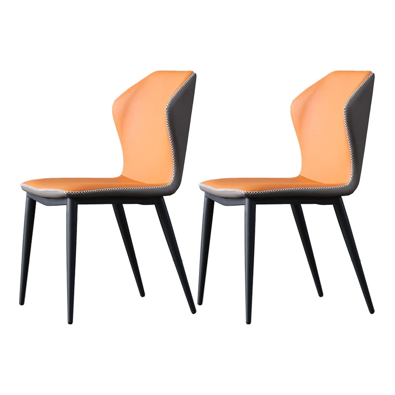 Wingback Chair Metal Industrial Kitchen Dining Room Side Chair