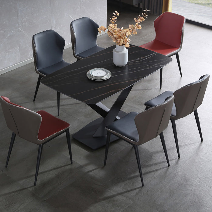 Wingback Chair Metal Industrial Kitchen Dining Room Side Chair