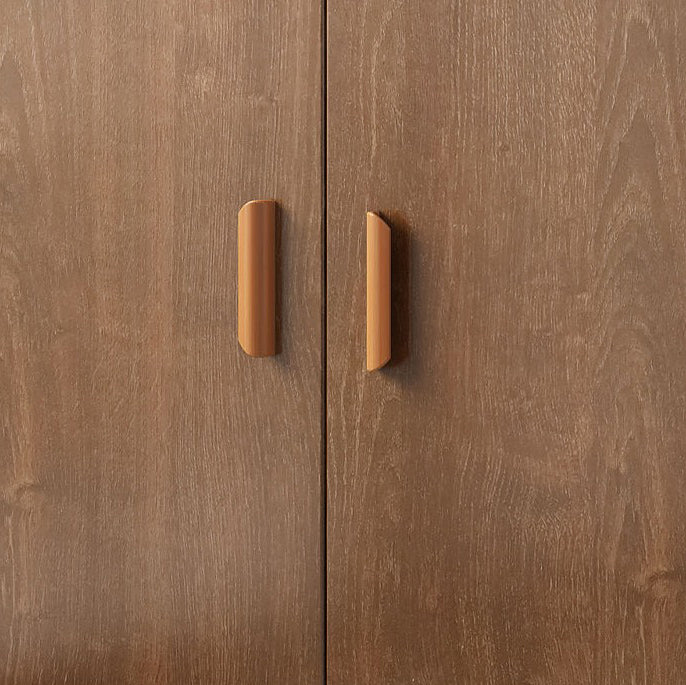 Modern Engineered Wood Sideboard 71.6"H Buffet Server with Glass Doors