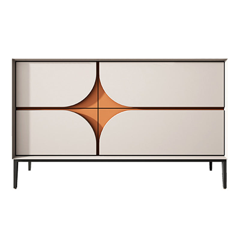 Modern 4-Drawer Sideboard Simple Wood Buffet Table for Dining Room