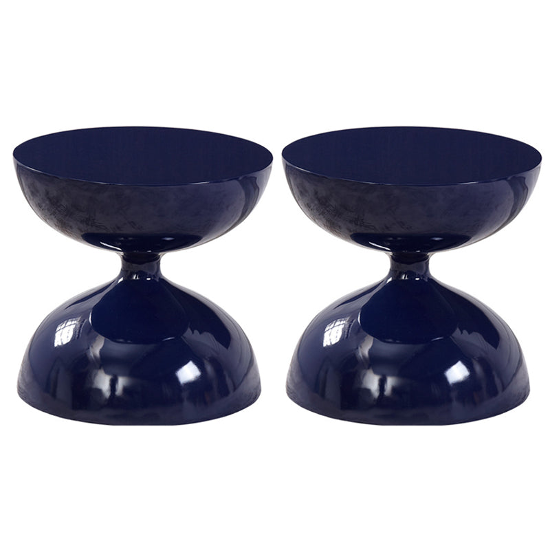 Round Old Solid Wood Table with Pedestal Base Design French Country Style Side Table