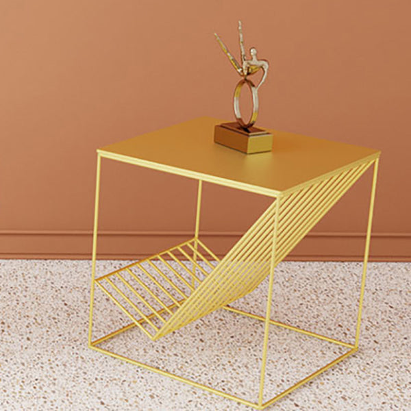 Mid-Century Modern Style Square Metal Table Frame Base Side Table